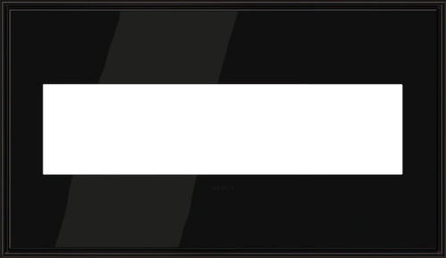 Legrand - AWC4GBLN4 - Four-Gang Screwless Wall Plate - adorne - Black Nickel