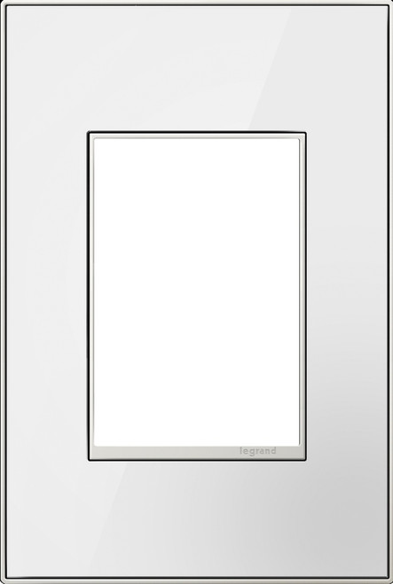 Legrand - AWM1G3MWW4 - One-Gang+ Screwless Wall Plate - adorne - Mirror White