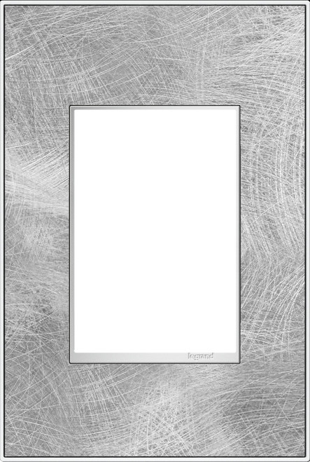Legrand - AWM1G3SP4 - One-Gang-Plus Screwless Wall Plate - adorne - Spiraled Stainless