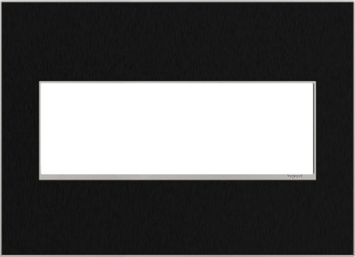 Legrand - AWM3GBLS4 - Three-Gang Screwless Wall Plate - adorne - Black Stainless