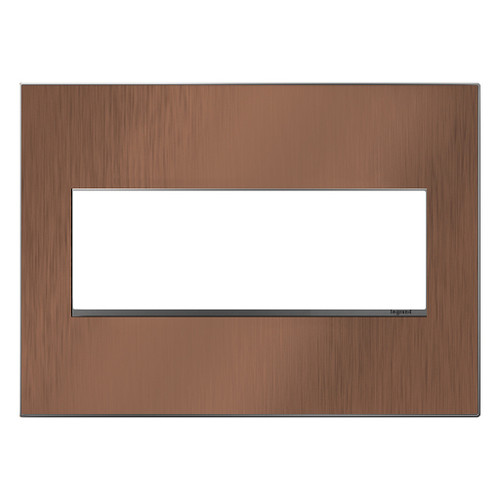 Legrand - AWM3GCU4 - Three-Gang Screwless Wall Plate - adorne - Copper