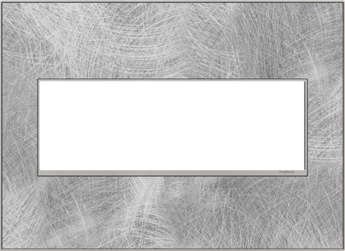 Legrand - AWM3GSP4 - Three-Gang Screwless Wall Plate - adorne - Spiraled Stainless