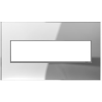 Legrand - AWM4GMR1 - Four-Gang Screwless Wall Plate - adorne - Mirror