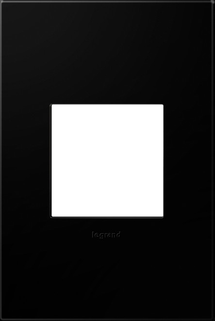 Legrand - AWP1G2NK4 - One-Gang Screwless Wall Plate - adorne - Black Ink