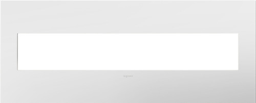Legrand - AWP6GWHW1 - Six-Gang Screwless Wall Plate with Microban - adorne - Gloss White on White