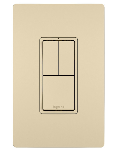 Legrand - RCD113I - Two Single-Pole Switches and Single Pole/3-Way Switch - radiant - Ivory