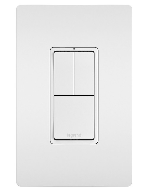 Legrand - RCD113W - Two Single-Pole Switches and Single Pole/3-Way Switch - radiant - White