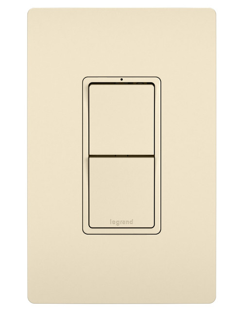 Legrand - RCD33LA - Two Single Pole/3-Way Switches - radiant - Light Almond