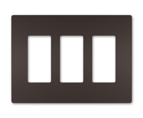 Legrand - RWP263DBCC6 - Three-Gang Screwless Wall Plate - radiant - Dark Bronze