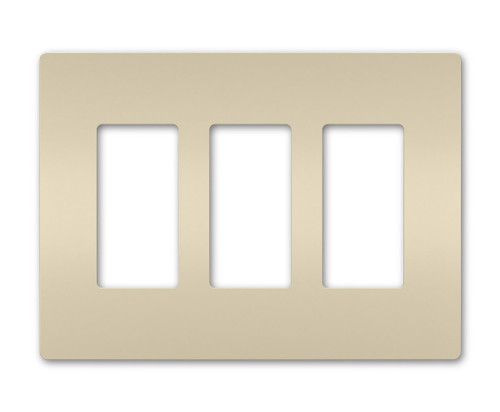 Legrand - RWP263LA - Three-Gang Screwless Wall Plate - radiant - Light Almond
