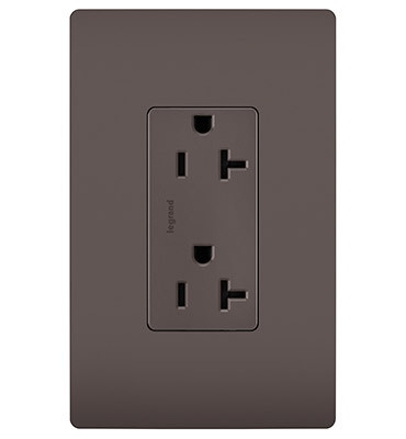 Legrand - TR26352R - Spec Grade 20A Tamper-Resistant Receptacle - radiant - Brown