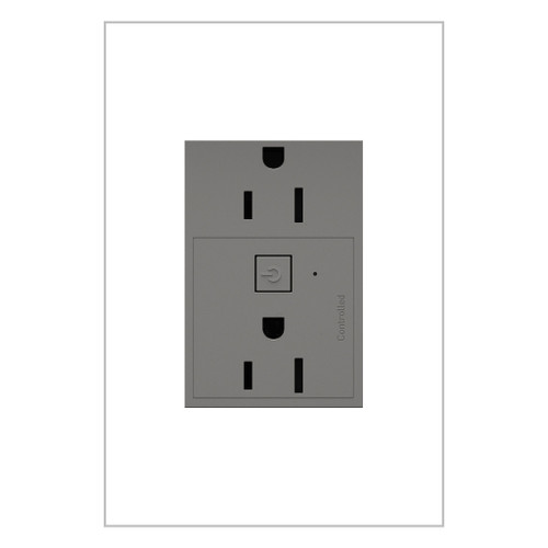 Legrand - WNAR153M1 - 15A Smart Outlet with Netatmo Plus-Size - adorne - Magnesium