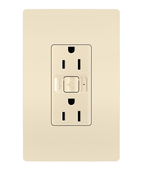 Legrand - WNRR15LA - Smart 15A Outlet with Netatmo - radiant - Light Almond