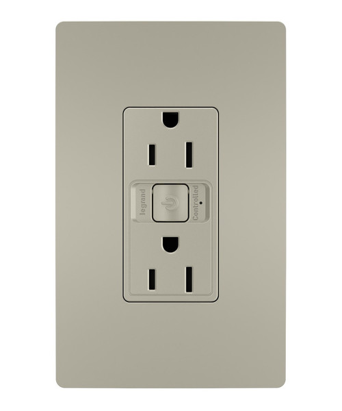 Legrand - WNRR15NI - Smart 15A Outlet with Netatmo - radiant - Nickel
