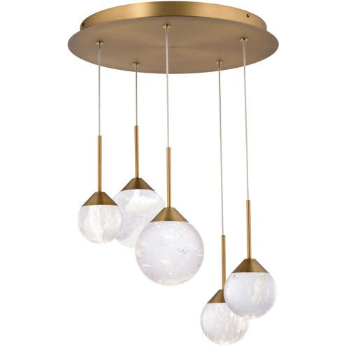 Schonbek Beyond - BPD40205-AB - LED Pendant - Quest - Aged Brass