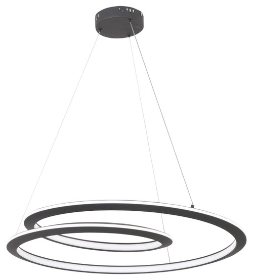 George Kovacs - P1970-066-L - LED Pendant - Infinite - Sand Coal Black