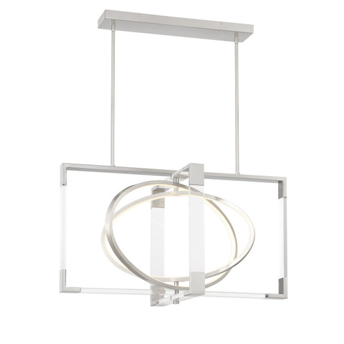 George Kovacs - P2267-084-L - LED Pendant - Double Take - Brushed Nickel