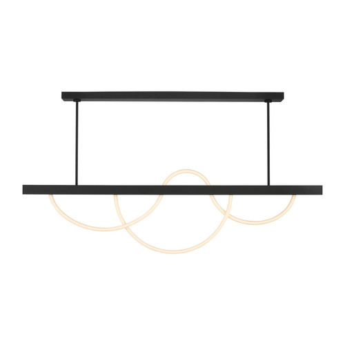 Visual Comfort Modern - SLLS83927B - LED Linear Chandelier - Uneri - Nightshade Black