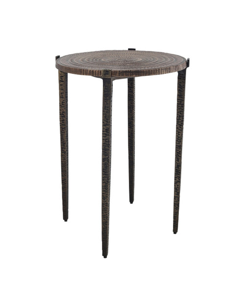 Currey and Company - 4000-0256 - Accent Table - Unity - Antique Bronze/Dark Bronze
