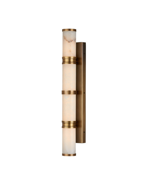 Currey and Company - 5800-0079 - LED Wall Sconce - Brenham - Natural/Vintage Brass