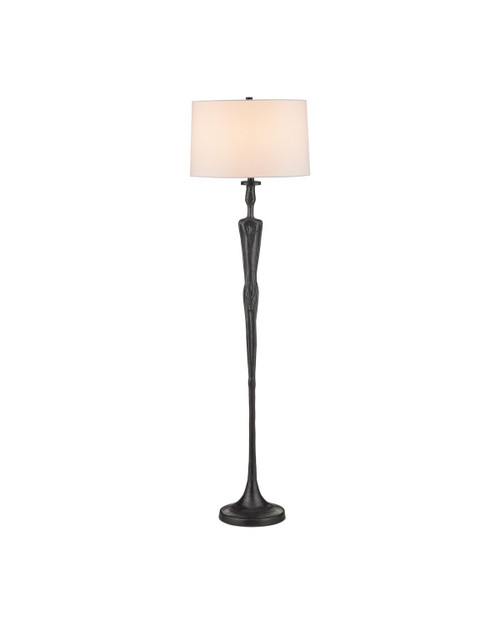 Currey and Company - 8000-0180 - One Light Floor Lamp - Mirage - Black