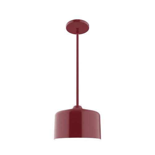 manufacturer_finish:Barn Red|manufacturer_glass:8.5 inch Julia|light_source:Incandescent or LED equivalent|light_output:Unspecified|color_temperature:Unspecified|cri:Unspecified