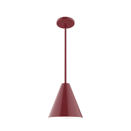 manufacturer_finish:Barn Red|manufacturer_glass:8 inch Jynx|light_source:Incandescent or LED equivalent|light_output:Unspecified|color_temperature:Unspecified|cri:Unspecified