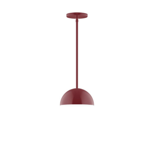 manufacturer_finish:Barn Red|manufacturer_glass:8 inch Arcade|light_source:Incandescent or LED equivalent|light_output:Unspecified|color_temperature:Unspecified|cri:Unspecified