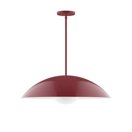 manufacturer_finish:Barn Red|manufacturer_glass:6 inch White Opal Glass Globe|light_source:Incandescent or LED equivalent|light_output:Unspecified|color_temperature:Unspecified|cri:Unspecified