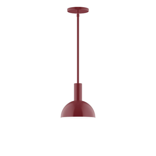 manufacturer_finish:Barn Red|manufacturer_glass:8 inch Ray|light_source:Incandescent or LED equivalent|light_output:Unspecified|color_temperature:Unspecified|cri:Unspecified