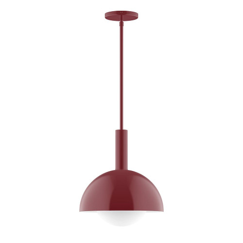 manufacturer_finish:Barn Red|manufacturer_glass:6 inch White Opal Glass Globe|light_source:Incandescent or LED equivalent|light_output:Unspecified|color_temperature:Unspecified|cri:Unspecified
