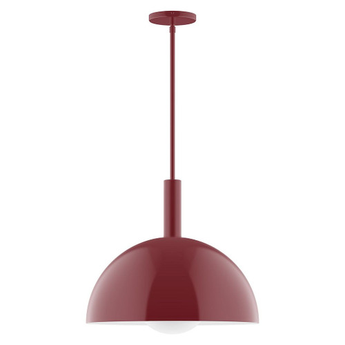 manufacturer_finish:Barn Red|manufacturer_glass:6 inch White Opal Glass Globe|light_source:Incandescent or LED equivalent|light_output:Unspecified|color_temperature:Unspecified|cri:Unspecified