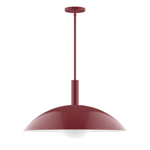 manufacturer_finish:Barn Red|manufacturer_glass:6 inch White Opal Glass Globe|light_source:Incandescent or LED equivalent|light_output:Unspecified|color_temperature:Unspecified|cri:Unspecified