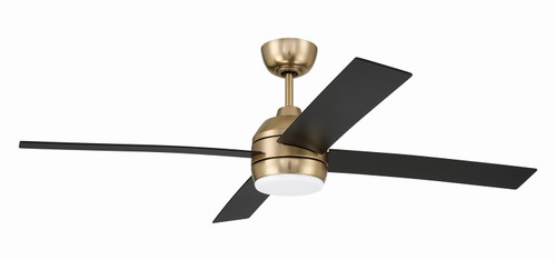 Craftmade - KLS52SB4 - 52 Ceiling Fan - Kelsey 52 4-blade Indoor Ceiling Fan - Satin Brass