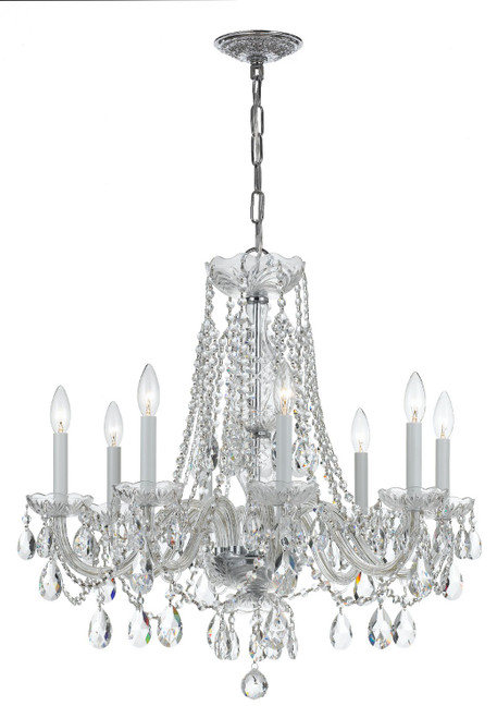 Crystorama - 1138-CH-CL-S - Eight Light Chandelier - Traditional Crystal - Polished Chrome