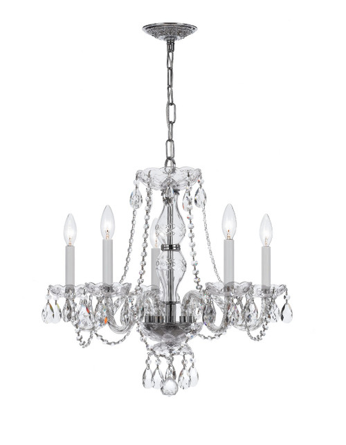 Crystorama - 5085-CH-CL-I - Five Light Chandelier - Traditional Crystal - Polished Chrome