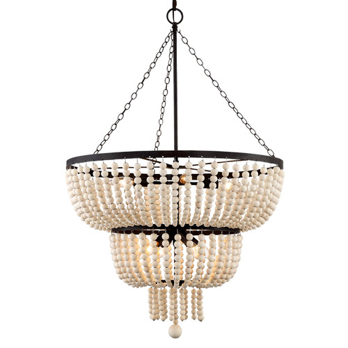 Crystorama - 610-FB - Eight Light Chandelier - Rylee - Forged Bronze