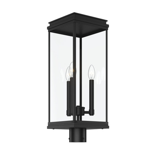 Kichler - 59166BK - Three Light Outdoor Post Lantern - Lundon - Black