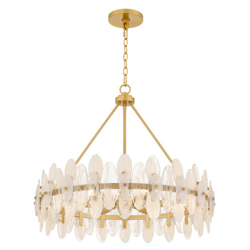 Quoizel - ABI2828BRG - Six Light Pendant - Abigail - Brushed Gold