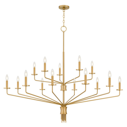 Quoizel - ALEX5055BRG - 15 Light Chandelier - Alexander - Brushed Gold