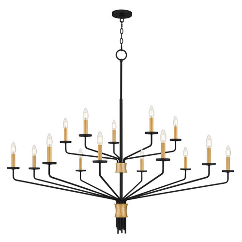 Quoizel - ALEX5055MBK - 15 Light Chandelier - Alexander - Matte Black