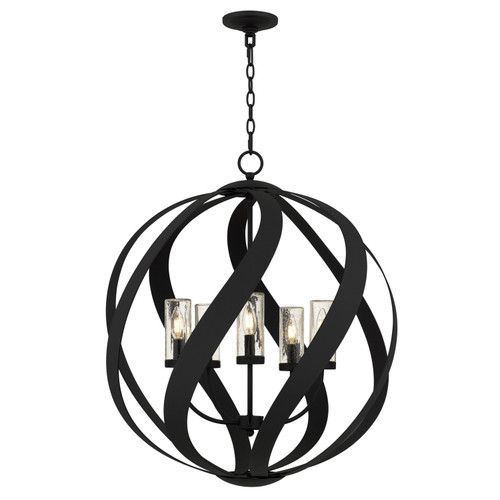 Quoizel - BMS2826EK - Five Light Pendant - Blacksmith - Earth Black