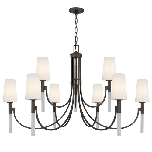 Quoizel - ELOU5048IN - Nine Light Chandelier - Eloura - Iron Gate