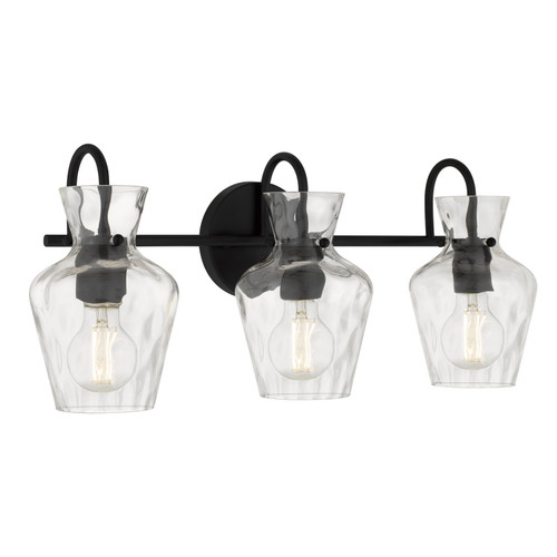 Quoizel - HLL8622MBK - Three Light Vanity - Hollis - Matte Black