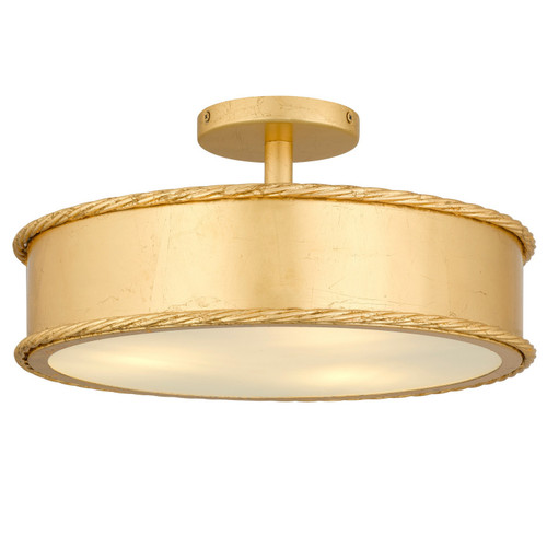 Quoizel - MARA1616GFL - Three Light Semi-Flush Mount - Mara - Gold Leaf