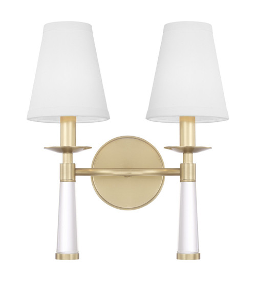 Crystorama - 8862-AG - Two Light Wall Sconce - Baxter - Aged Brass