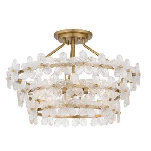 Quoizel - WRIG1720BRG - Four Light Semi-Flush Mount - Wright - Brushed Gold