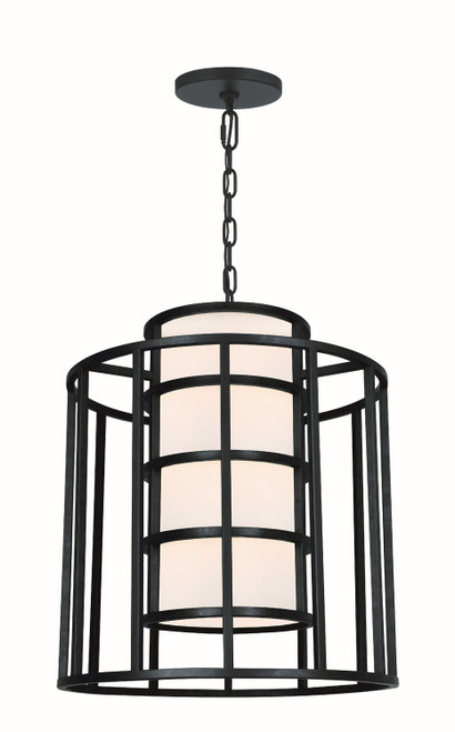 Crystorama - 9597-MK - Six Light Chandelier - Hulton - Matte Black