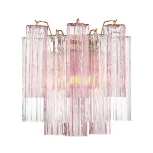 Crystorama - ADD-303-AG-SP - Two Light Wall Sconce - Addis - Aged Brass