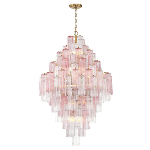 Crystorama - ADD-319-AG-SP - 20 Light Chandelier - Addis - Aged Brass